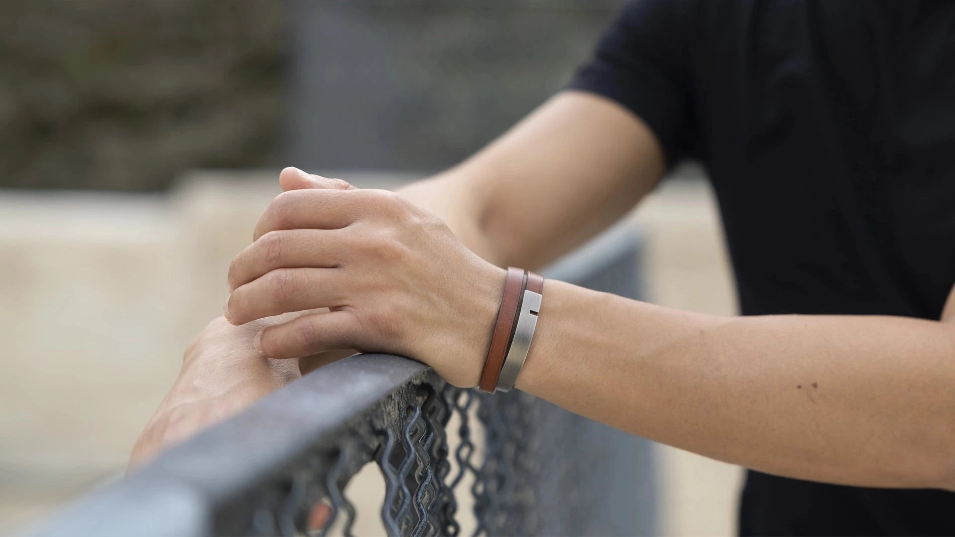 bracelet cuir homme double tour U'Turn Twice