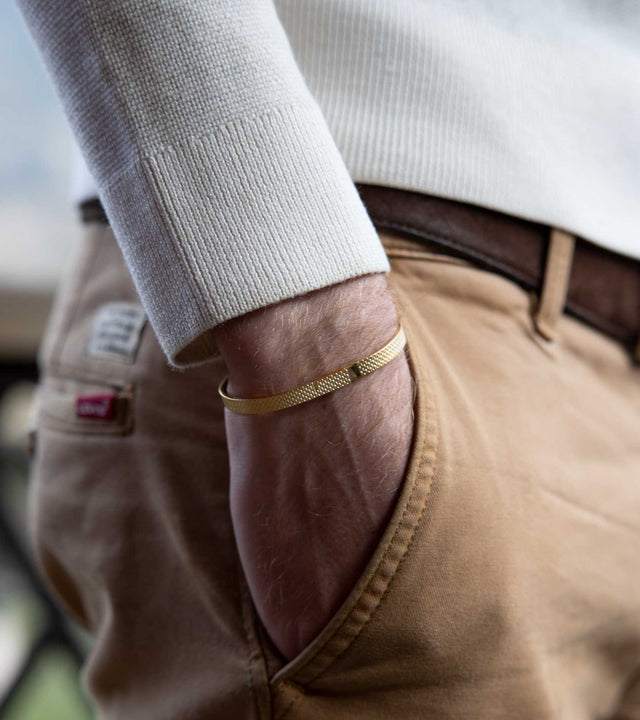 bracelet or homme vermeil
