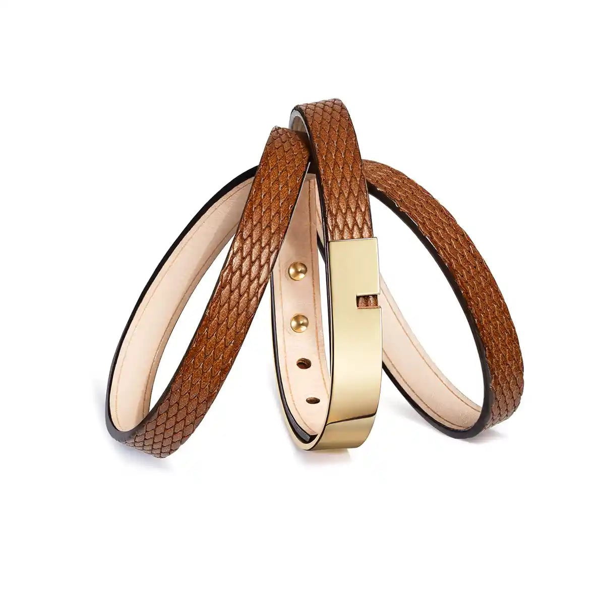 Bracelet cuir diamant | U'TURN TRIPLE