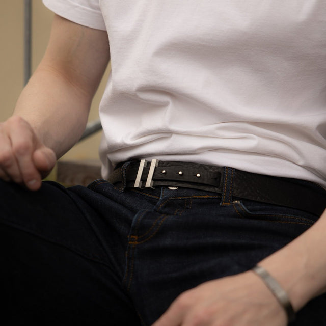 ceinture cuir noir homme