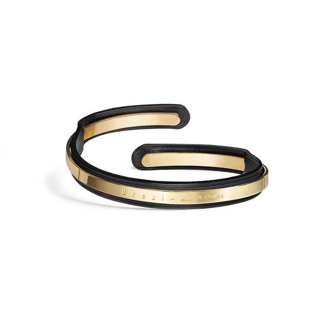 bracelet serpent cuir or uraeus