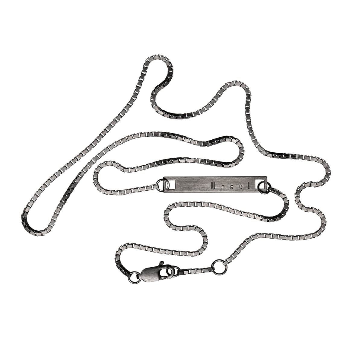 Collier homme argent noir | SLIM