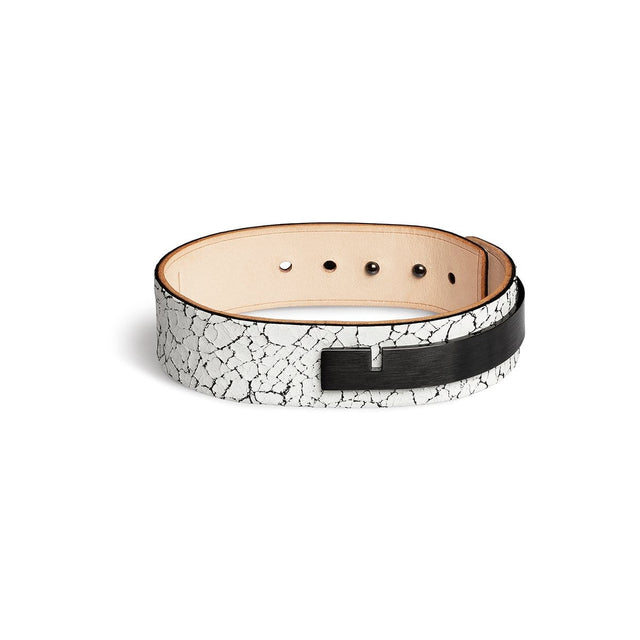 bracelet cuir homme uturn junk white