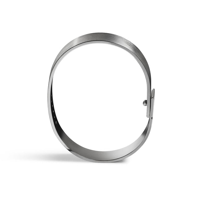 bracelet jonc homme argent noir saturne.9