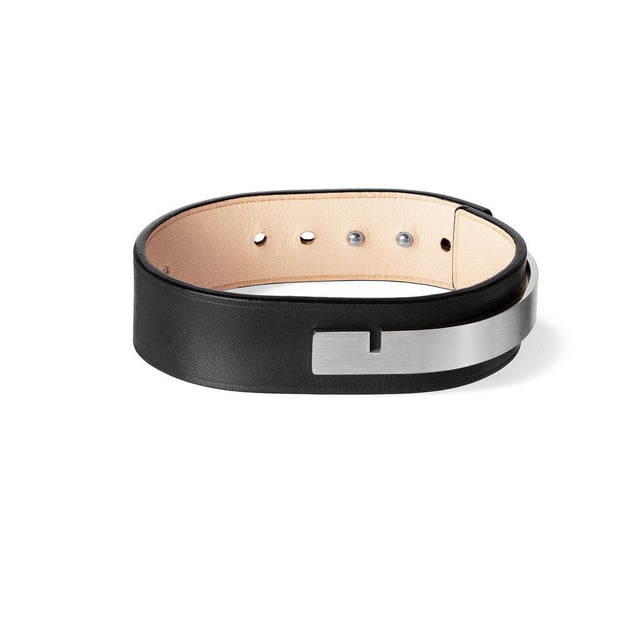 Bracelet large cuir acier | U-TURN.18