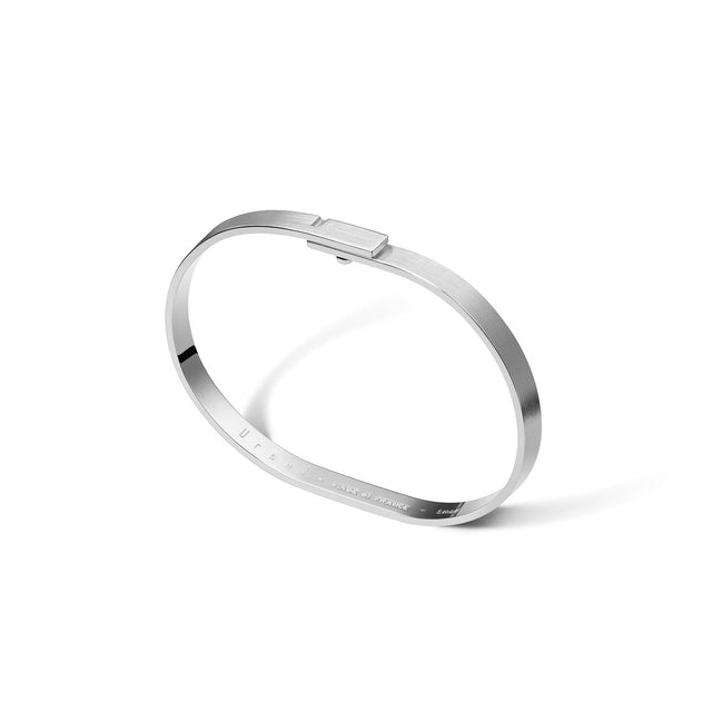 Jonc homme argent mat | SATURNE.5