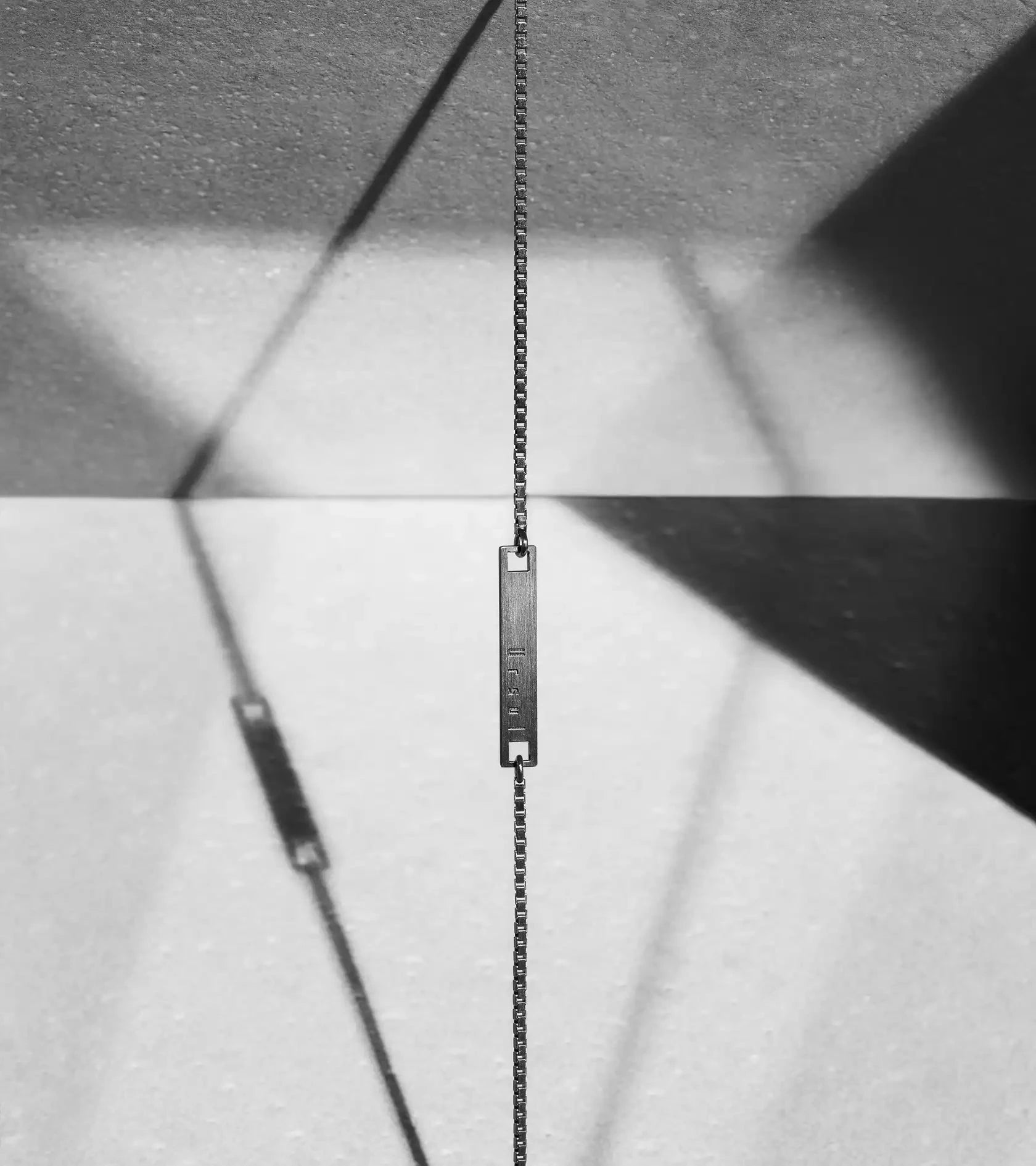 chaîne homme argent noir