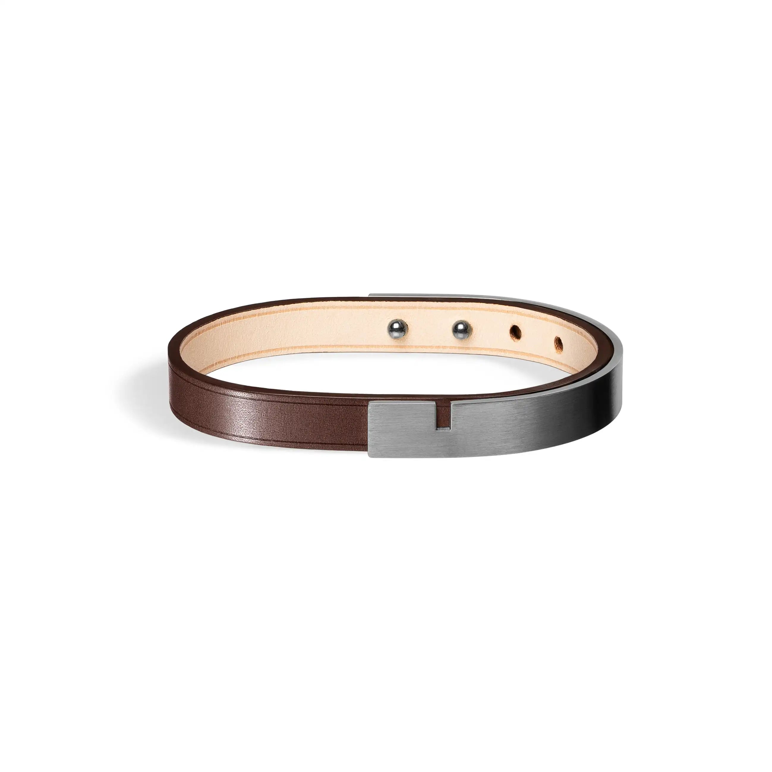 Bracelet cuir marron | U-TURN.9