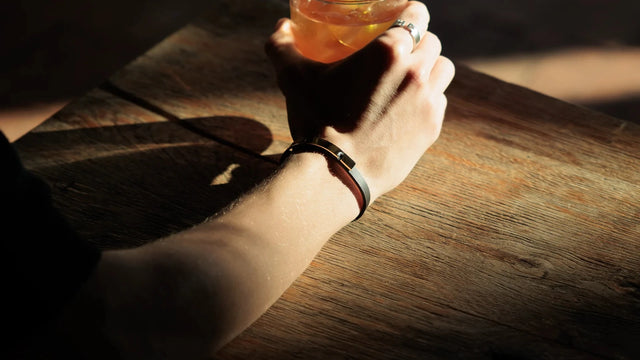 Bracelet Cuir Et Argent Pour Homme