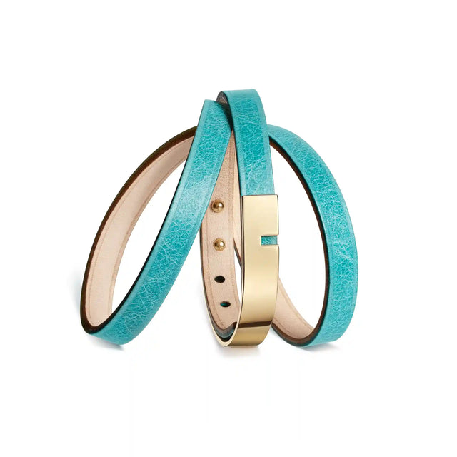 bracelet turquoise et or femme