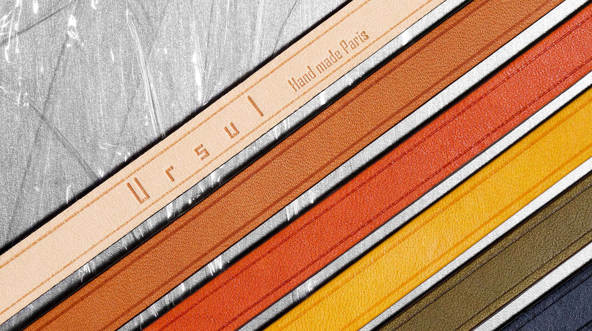 Lanières cuir interchangeables U’TURN – collection Ursul Paris