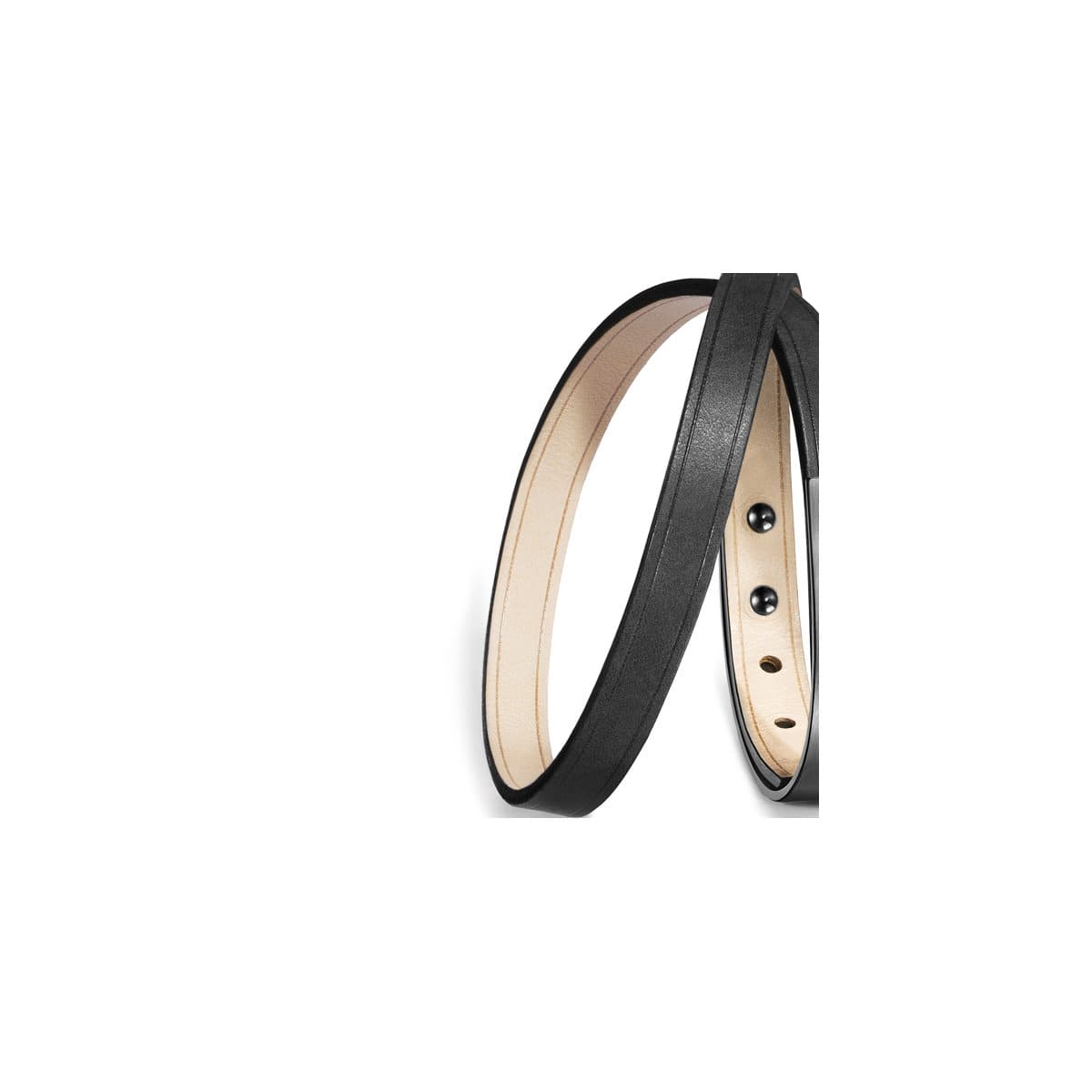 Lanière cuir interchangeable double tour