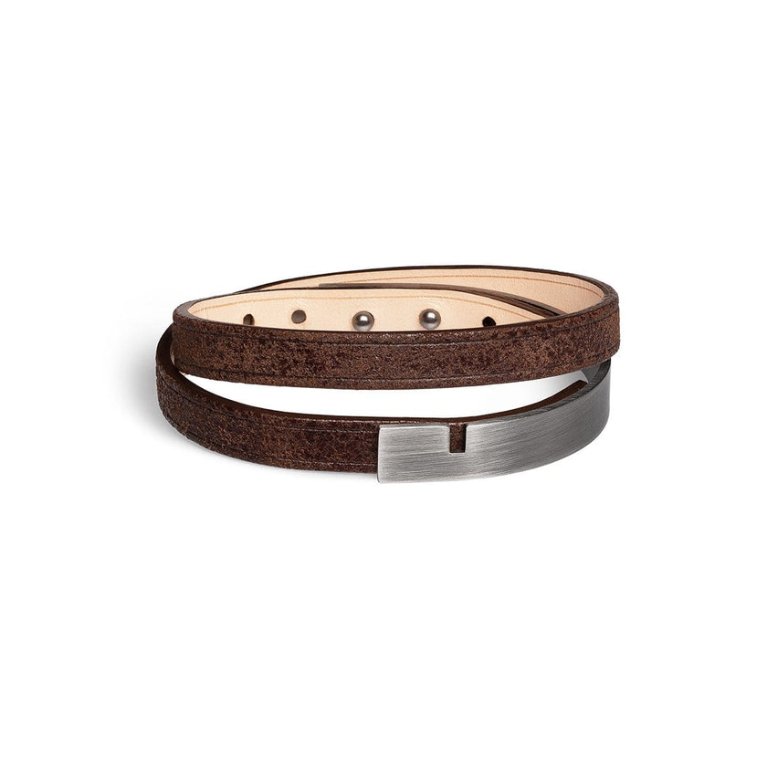 Bracelet cuir marron homme - idée cadeau papa - Un grand marché Bracelet cuir marron homme - idée cadeau papa - Un grand marché