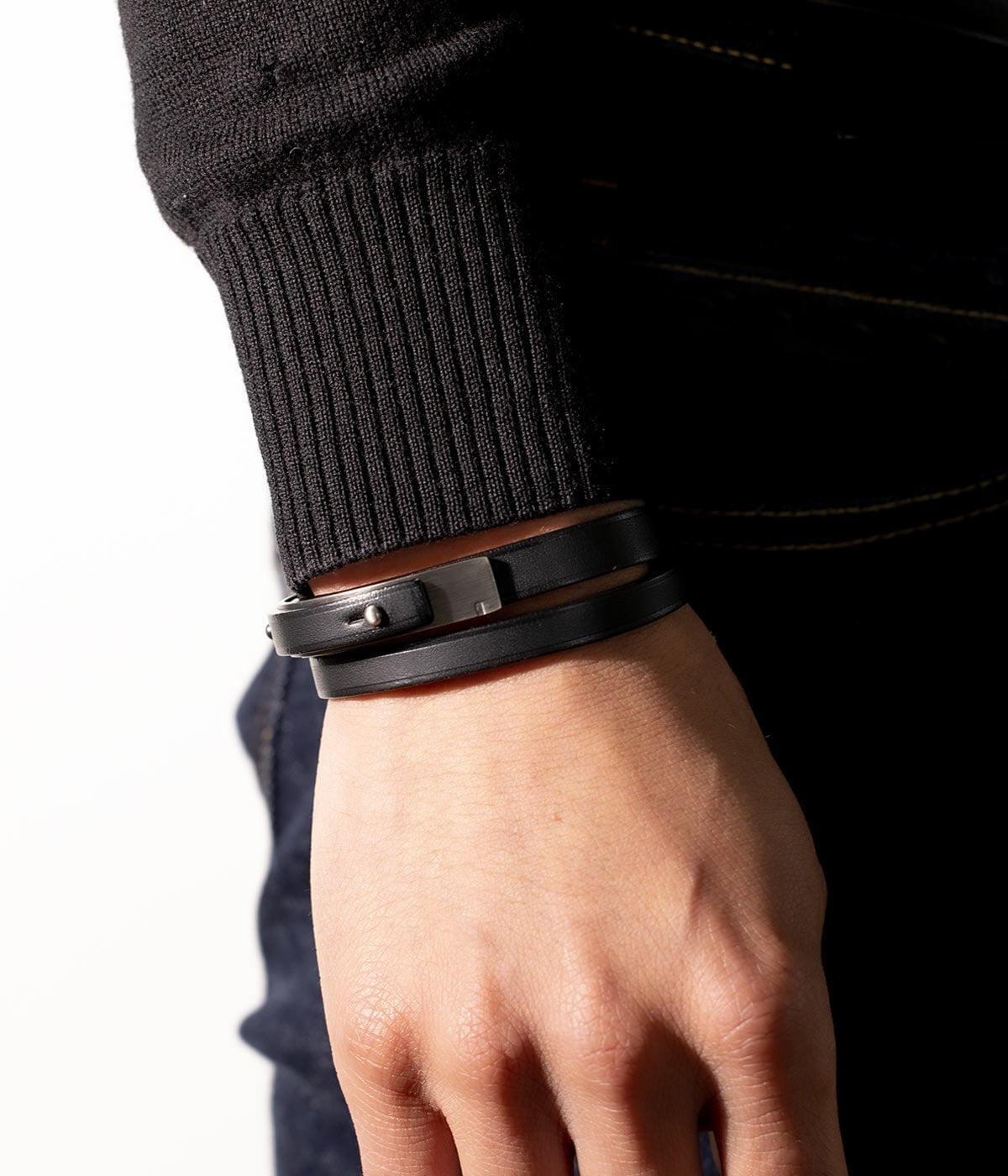 Bracelet noir homme  |  U'ROCK